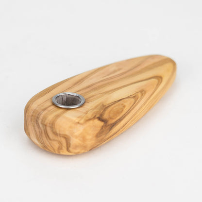 Olive Wood Simple Pipe/Smoker's Gift_2