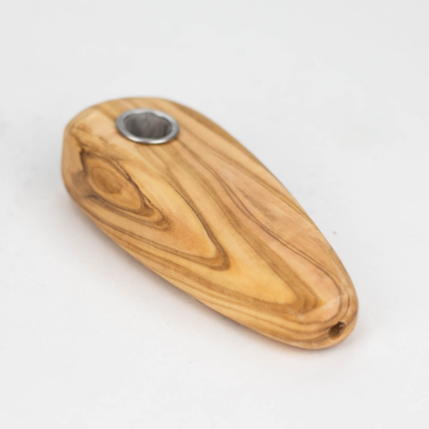Olive Wood Simple Pipe/Smoker's Gift_1