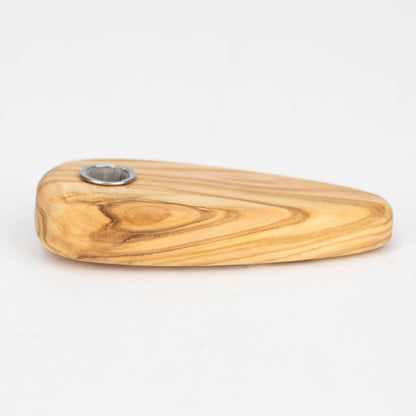 Olive Wood Simple Pipe/Smoker's Gift_5