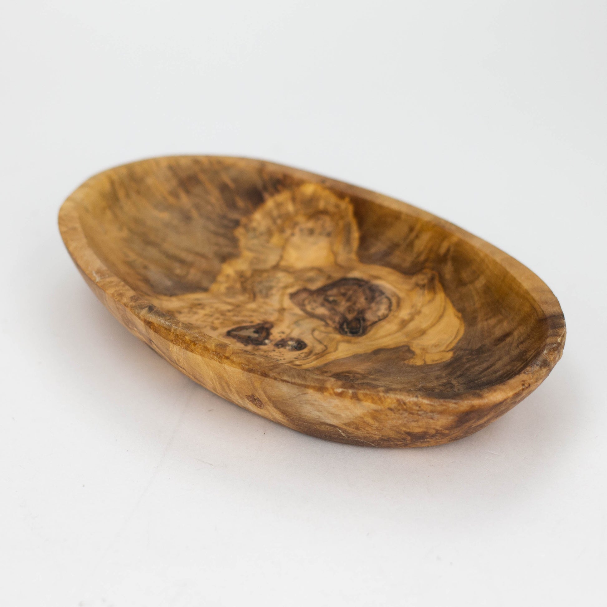 Olive Wood Oval Rolling Tray/Smoker's Gift_1
