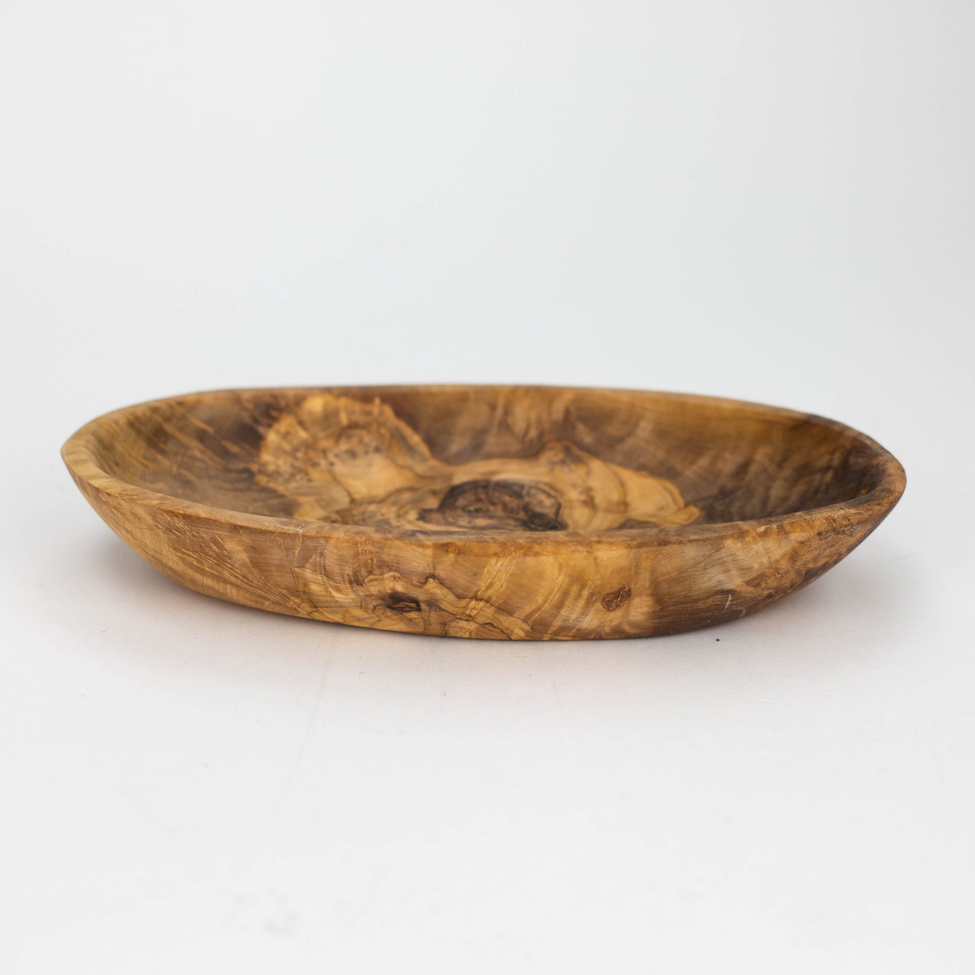 Olive Wood Oval Rolling Tray/Smoker's Gift_2