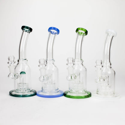 9" bent neck bubbler with tier diffuser [Color Assorted]_0