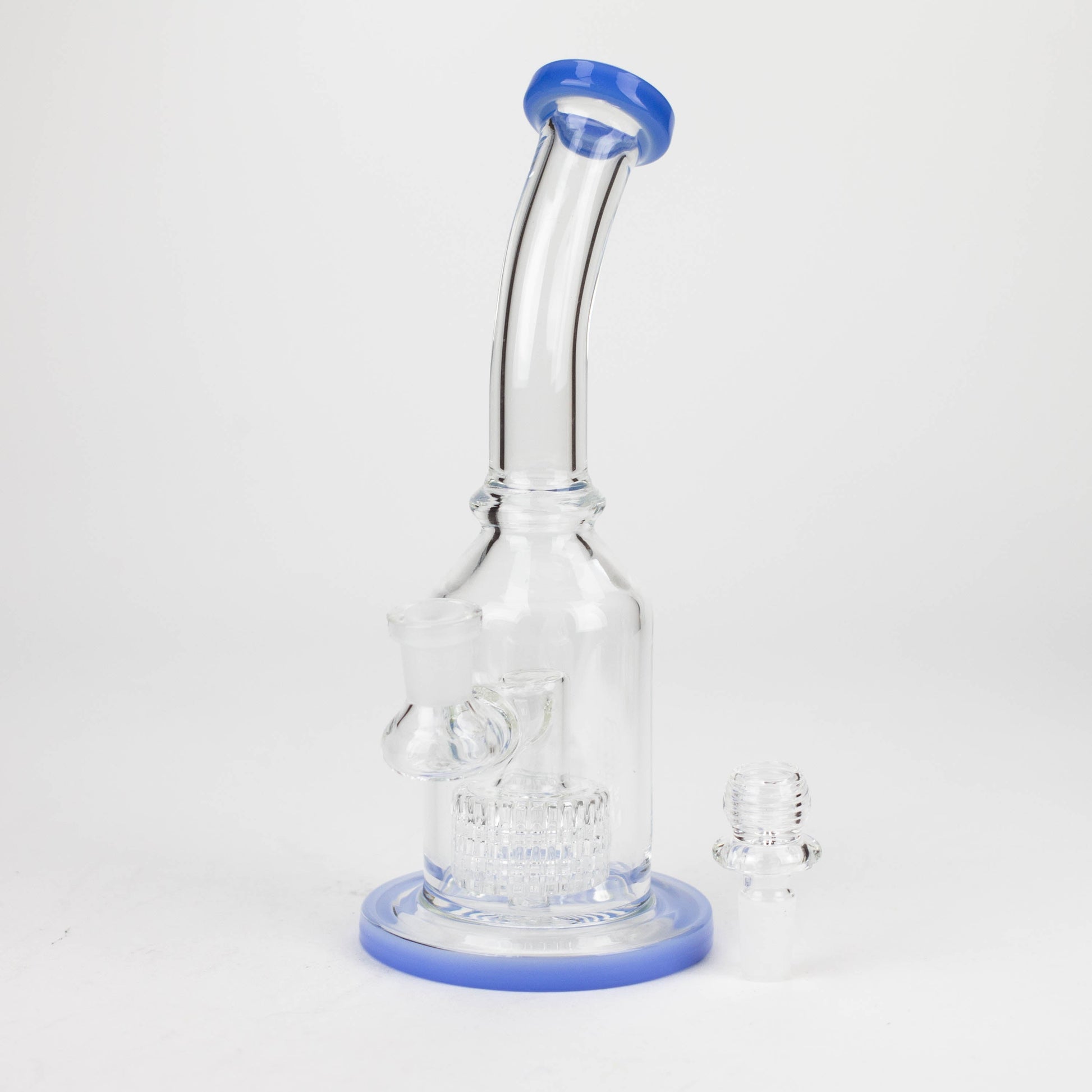 9" bent neck bubbler with tier diffuser [Color Assorted]_6