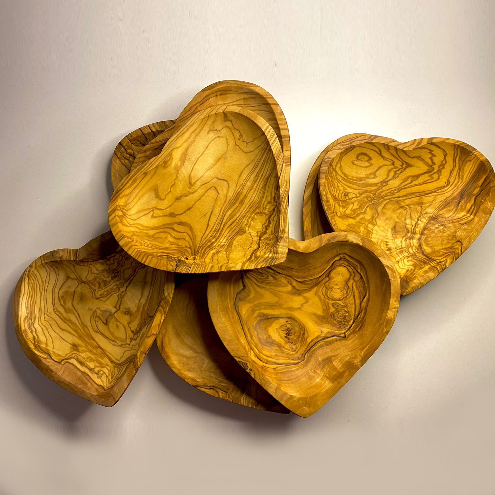 VOW | Olive Wood Heart Rolling Tray/Smoker's Gift_0