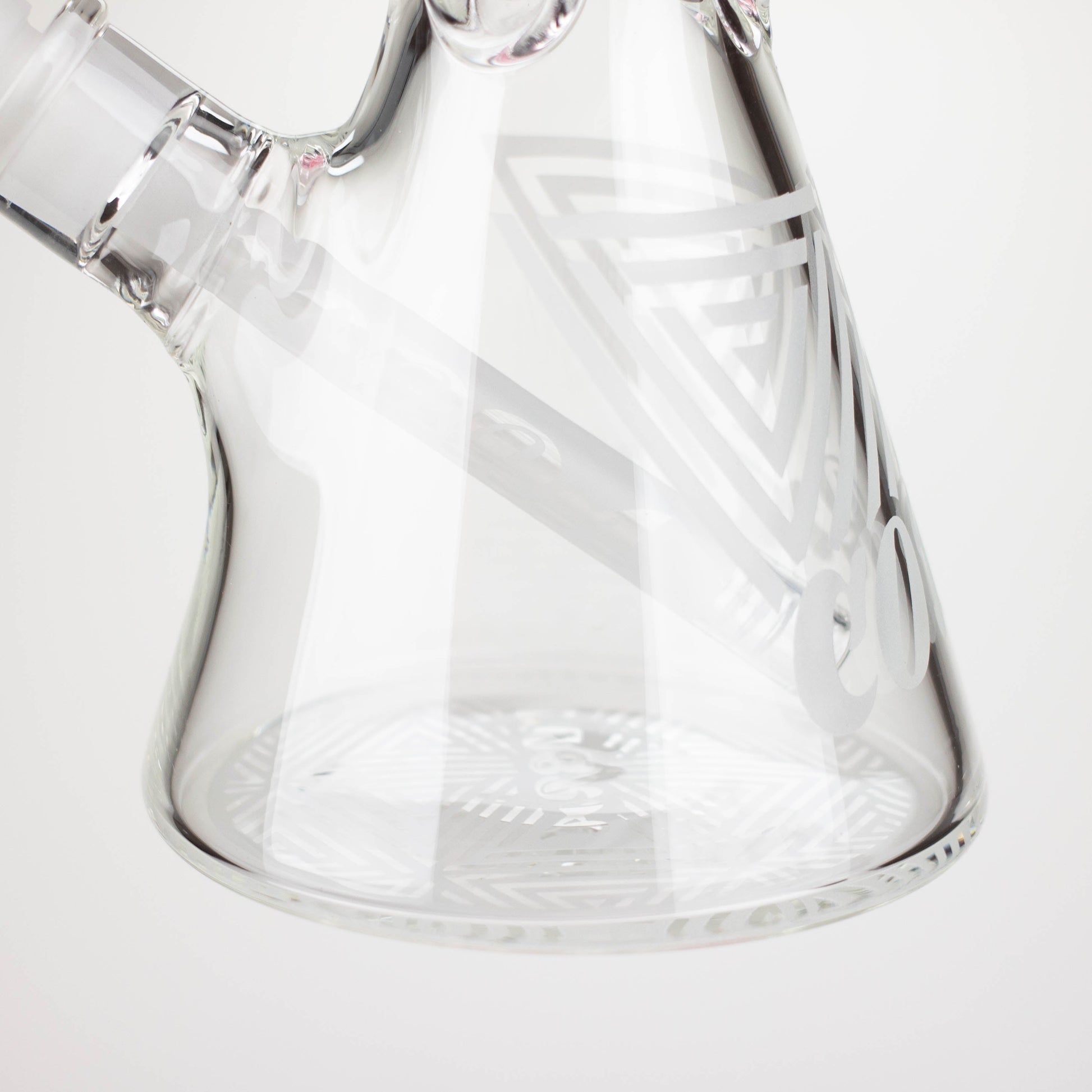 COBRA | 14" sandblasted geometric graphic 7 mm glass bong [YK05]_4