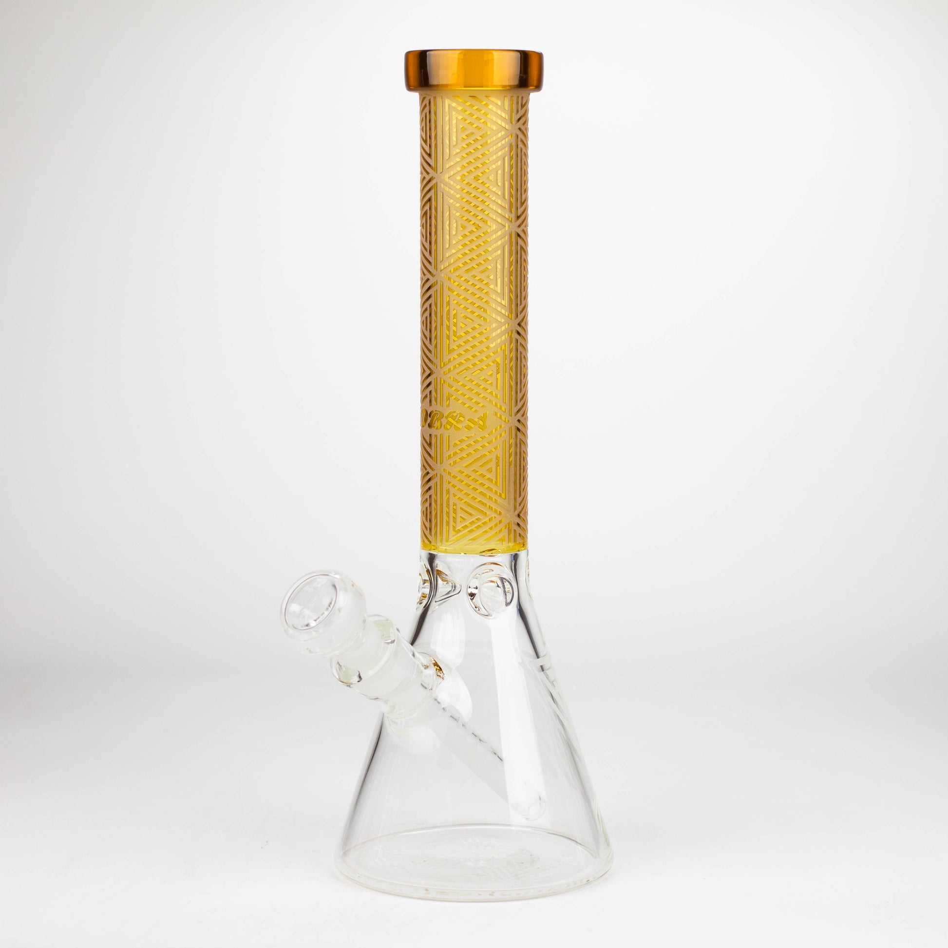 COBRA | 14" sandblasted geometric graphic 7 mm glass bong [YK05]_10
