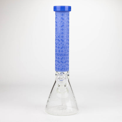 COBRA | 14" sandblasted geometric graphic 7 mm glass bong [YY02]_12