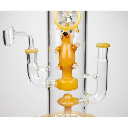 8.5" Double mouthpiece & Joint glass bong [XY-J06]_6