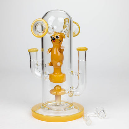 8.5" Double mouthpiece & Joint glass bong [XY-J06]_5