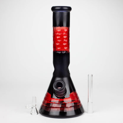 12.5" Soft glass 7mm beaker water bong [M12007B]_1