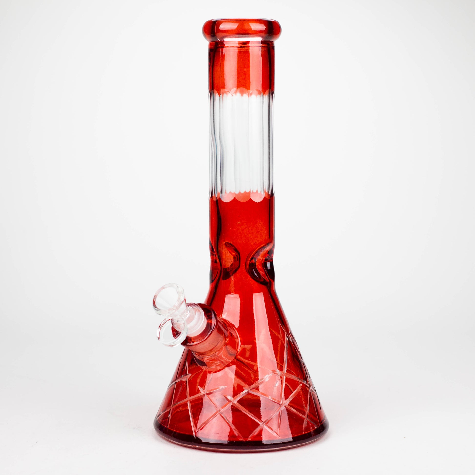 12.5" Soft glass 7mm beaker water bong [M12007A]_2