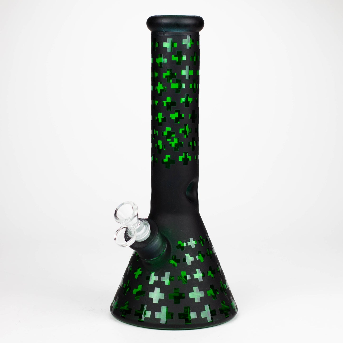 12.5" Soft glass 7mm beaker water bong [M12008]_5