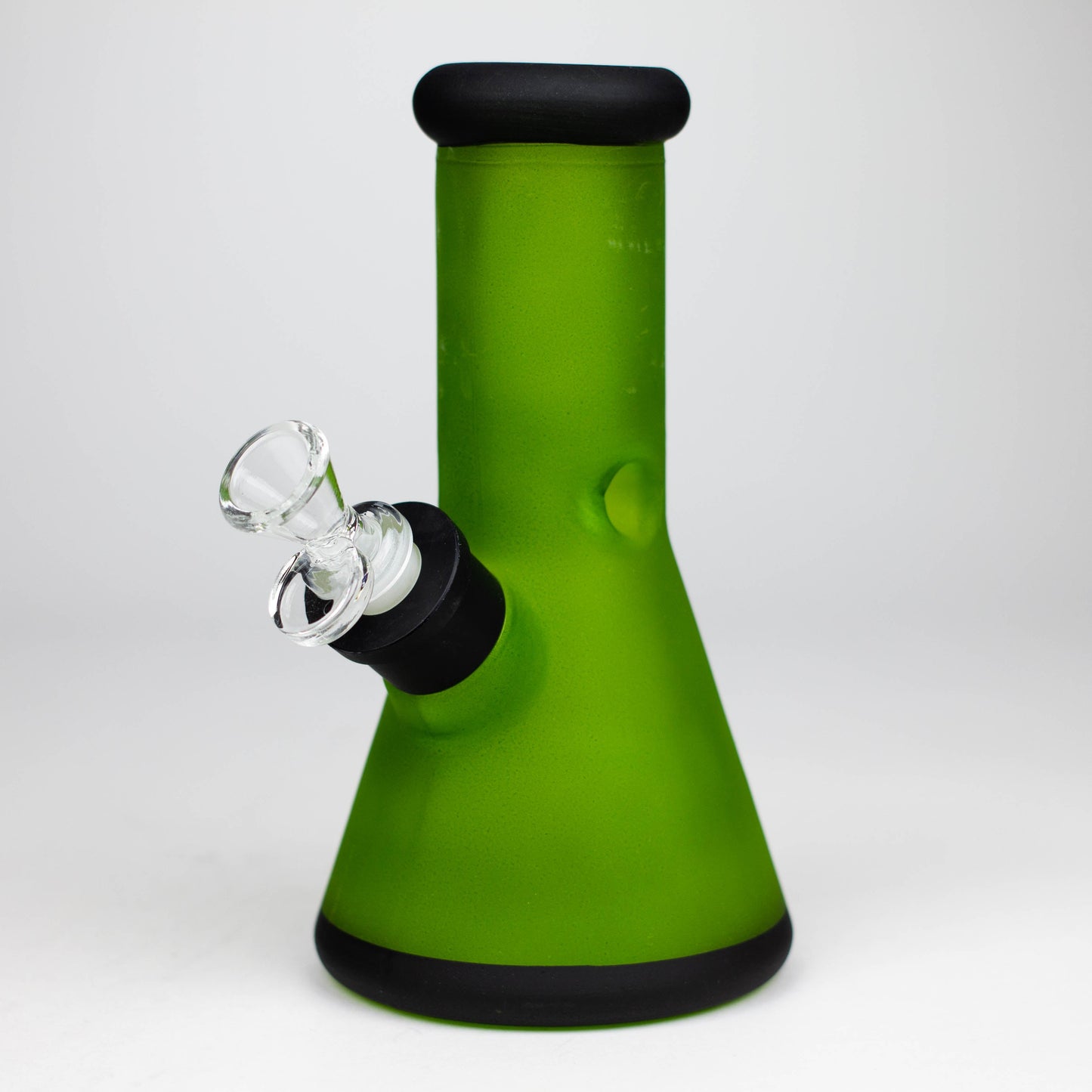 8" Soft glass 7mm beaker water bong [M08001]_1