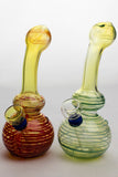 6 inches changing color glass water bong_0