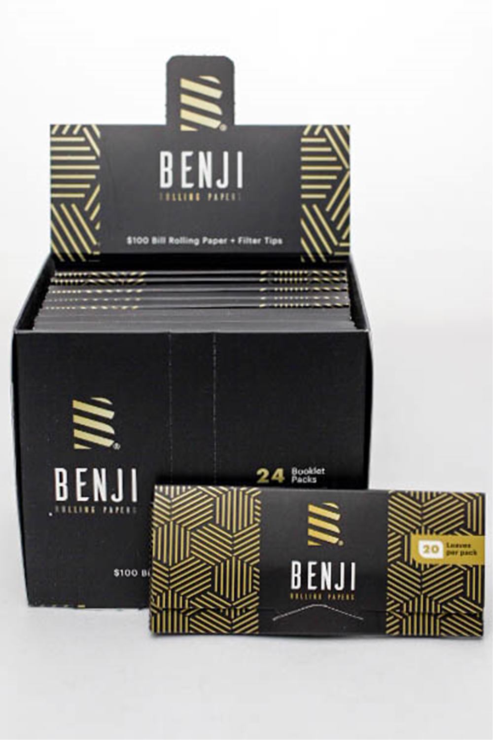 BENJI $100 BILL printed rolling paper + Filter Tips_0