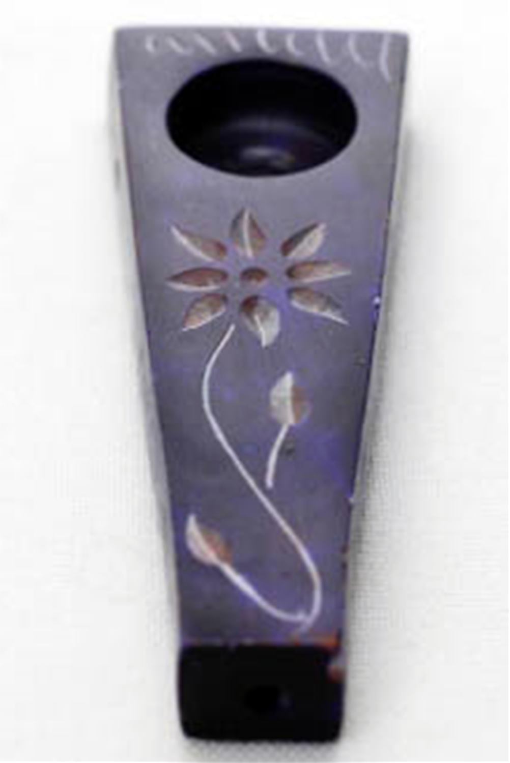 Flower engraved stone pipe pack_2