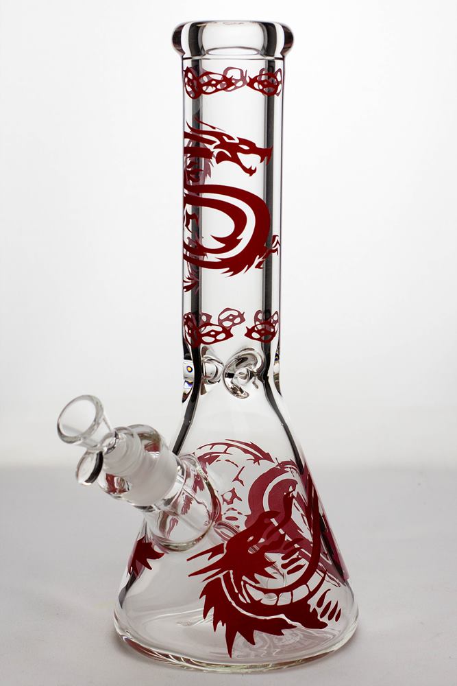 12" Dragon 9 mm thick glass beaker bong_3