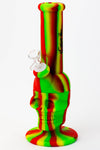 11" Genie skull multi colored detachable silicone water bong_6
