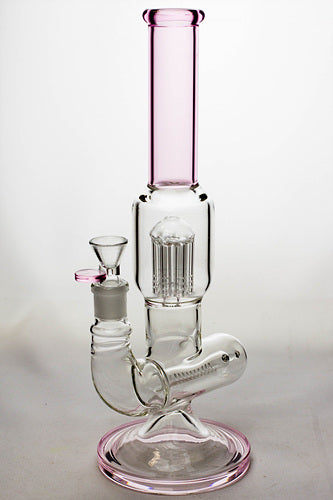 14 inches 8 arms percolator and inline diffused water bong_11