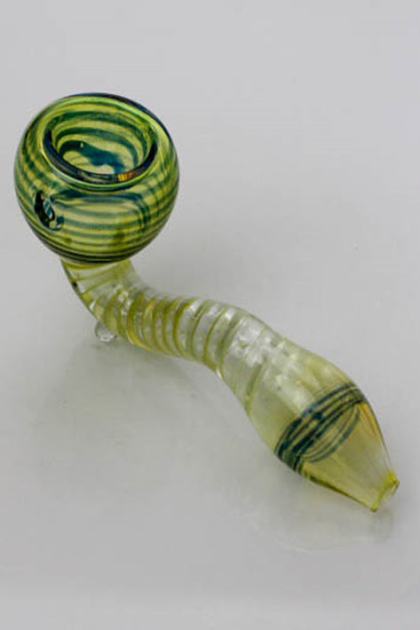4.5" Changing colors Sherlock glass hand pipe_1