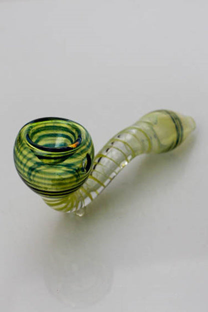 4.5" Changing colors Sherlock glass hand pipe_2