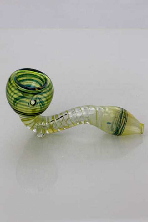 4.5" Changing colors Sherlock glass hand pipe_3