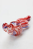 Cobra shape glass small hand pipe_2