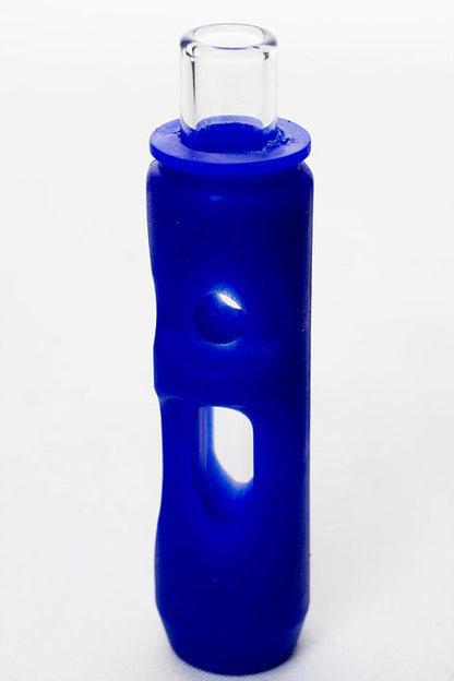 Silicone hand pipe with multi holes glass bowl and tube_6