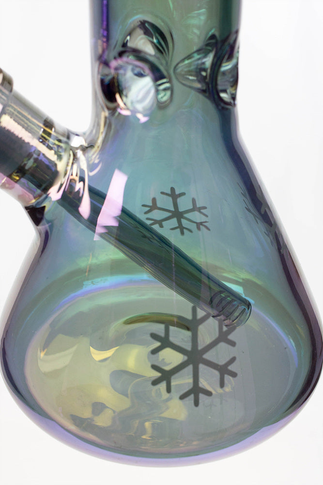 14" Infyniti Snowflake 7 mm metallic glass water bong_3