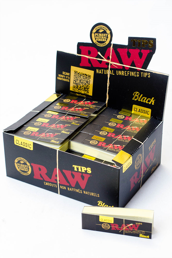Raw Black Rolling Paper Tips_0