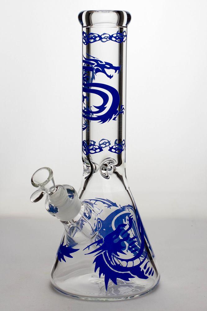 12" Dragon 9 mm thick glass beaker bong_4
