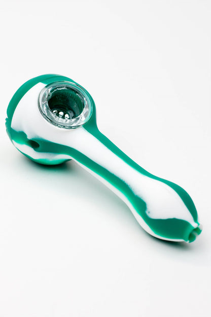 EYE Silicone hand pipe with glass bowl_4