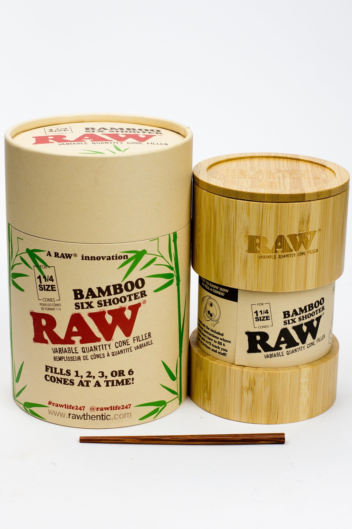 Raw Bamboo six shooter for 1 1/4 size cones_0