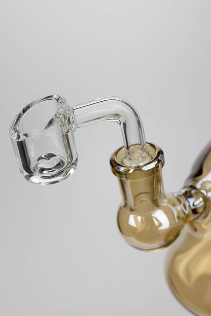 6" 2-in-1 fixed 3 hole diffuser bell Metallic tinted bubbler_2