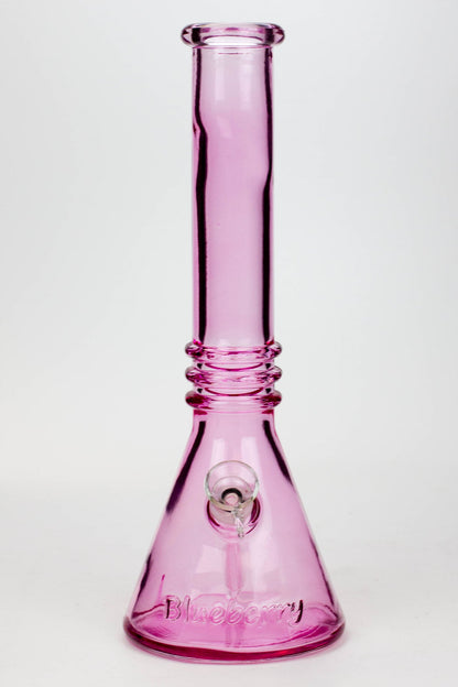 12" colored soft glass water bong_12