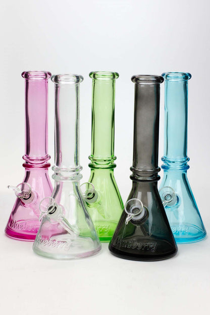 10" colored soft glass water bong_0