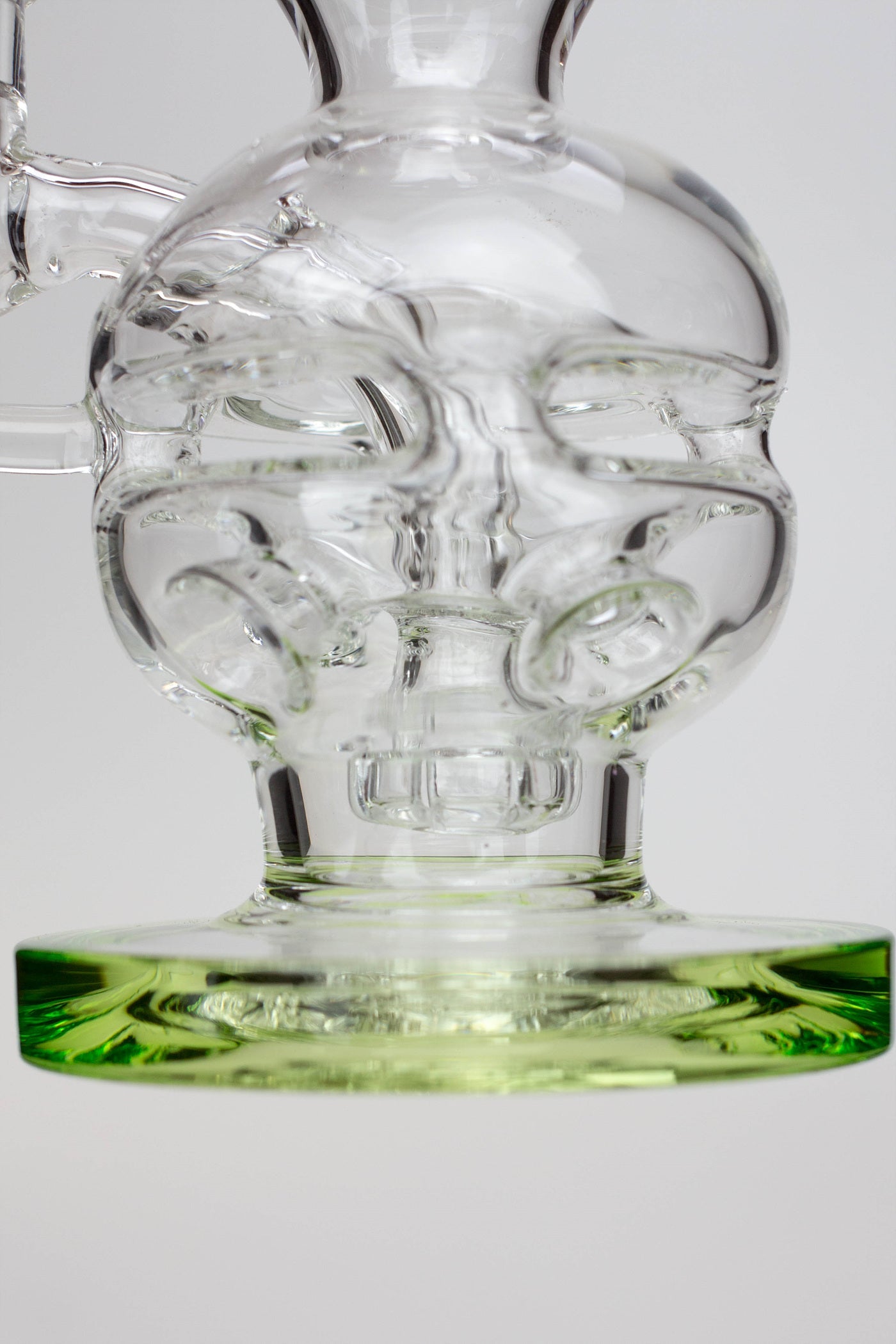 6" Genie Double glass recycle rig with shower head diffuser_2