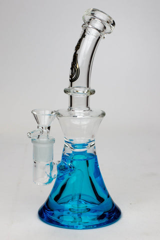 9" GENIE Shower head glass beaker bong with liquid cooling freezer_5