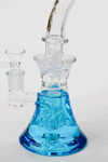 9" GENIE Shower head glass beaker bong with liquid cooling freezer_4