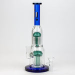 11" Infyniti double percolator glass bubbler_2
