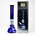 THE TRAGICALLY HIP-15.5" blue glass water pipe with single percolator by Infyniti_3