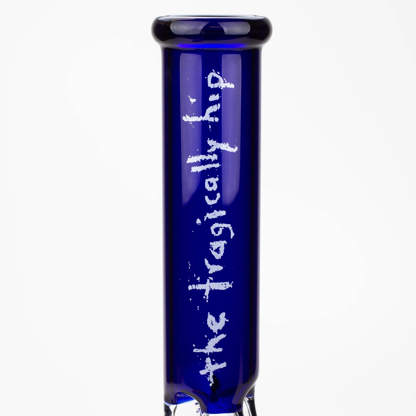 THE TRAGICALLY HIP-15.5" blue glass water pipe with single percolator by Infyniti_6