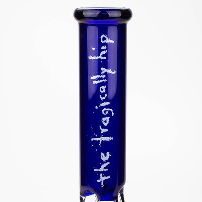 THE TRAGICALLY HIP-15.5" blue glass water pipe with single percolator by Infyniti_6