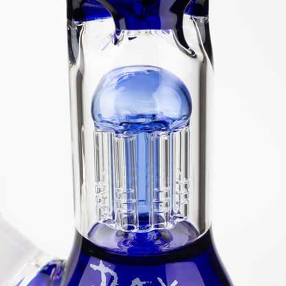 THE TRAGICALLY HIP-15.5" blue glass water pipe with single percolator by Infyniti_8