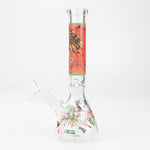 10" RM decal Glow in the dark glass water bong_1
