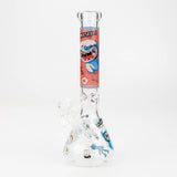 10" RM decal Glow in the dark glass water bong_7