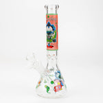 10" RM decal Glow in the dark glass water bong_10