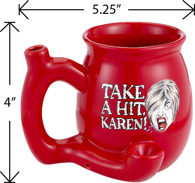 TAKE A HIT KAREN! RED Roast & Toast mug_1