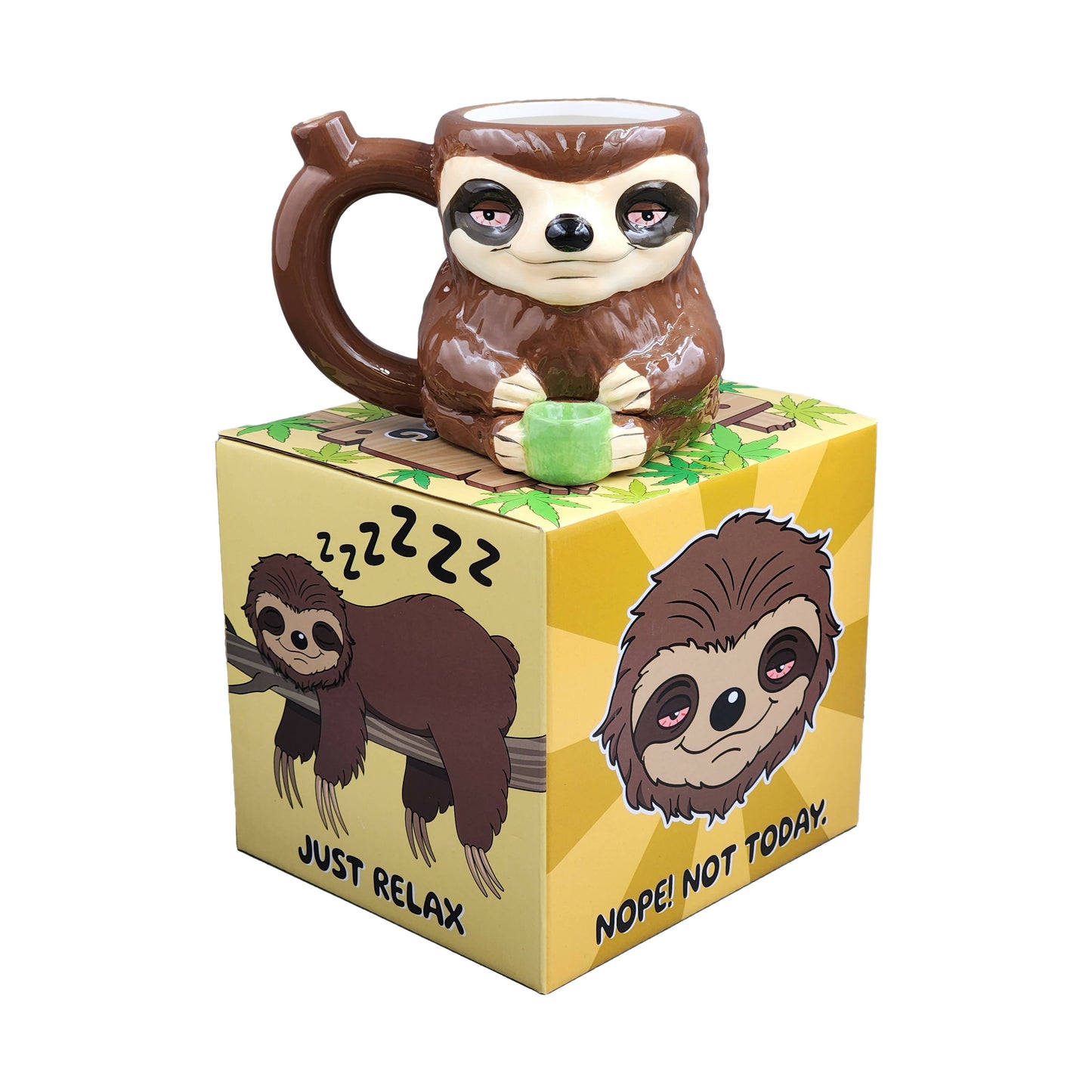 Stoned sloth mug pipe_6