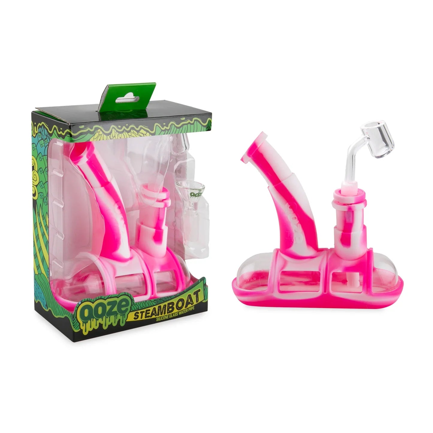 Ooze | Steamboat Silicone Water Bubbler & Dab Rig_1
